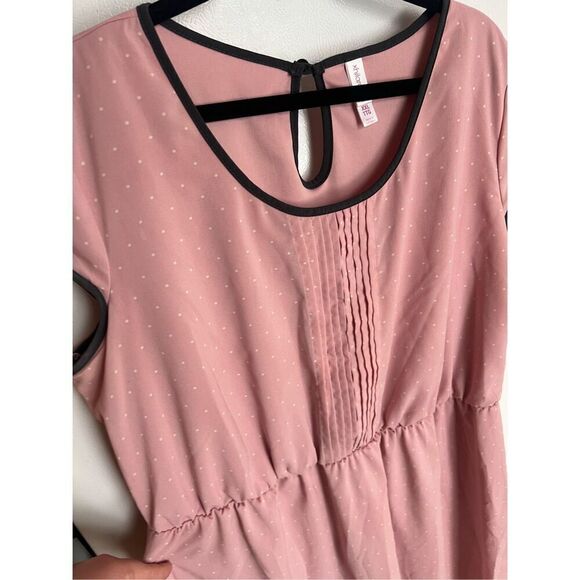 Xhilaration Pink Polka Dot Dress Woman’s Size XXL - Picture 4 of 10